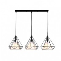 Distribuidor - Lâmpadas Diversas | Lâmpadas Modernas | REGLETA TOSCO 3XE27 NEGRO REGX60X25 CM Ref: 201493009